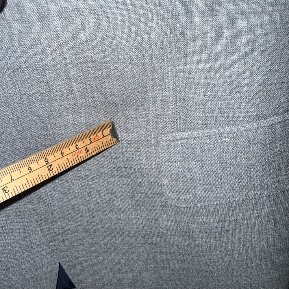 $499 Suitsupply Lazio 100% Wool VBC light Gray Suit jacket Blazer 36S *As-is* - Picture 10 of 17